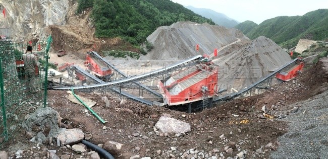 甘肃省固原三关口时产600-800吨石料生产线